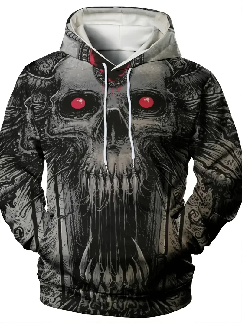 Fall/Winter Men's Game Controller Graphic Print hoodie with pockets Comfortable, loose and stylish hoodie fall men's clothing to