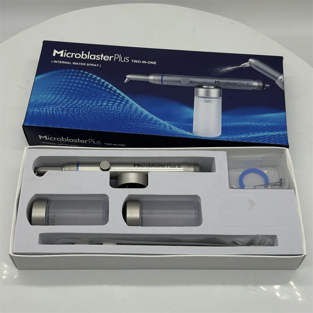 2in1 Aluminum Oxide Sandblaster With Water Cooling Alumina Oxide Powder Tooth Cleaning Powder Can Be Used Air Abrasion Master