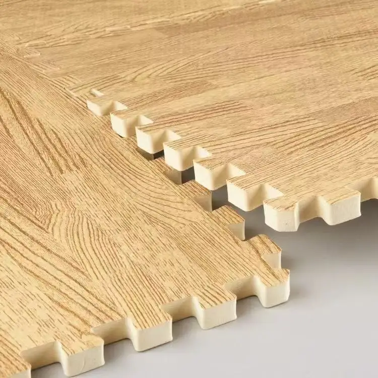 10/12/24Pcs Wood Grain Puzzle Mat 30x30x1CM Foam Play Mat Rug Floor Mat Carpet Play Mat Bedroom Decorative Interlocking Pad Mat