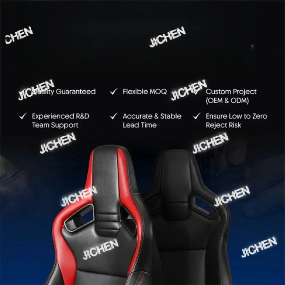 Plug and Play PU Leather Car Seat Headrest Cold Foam with Racing Style