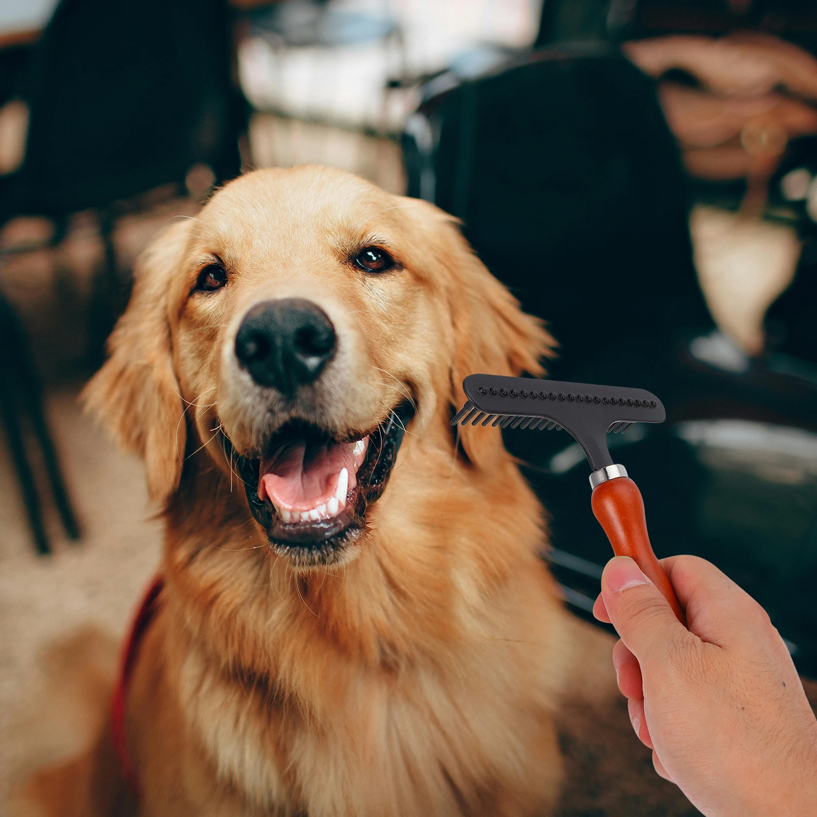 

Dog Hair Comb Pet Grooming Tool Large Breeds Dematting Brush Removes Knots Easy Durable Dog Brush Cat Comb Carpet Rake