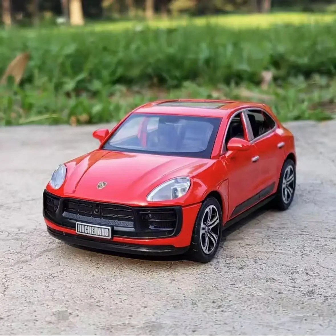 

1:32 Porsche Macan литая под давлением модель автомобиля из сплава, металлические игрушечные транспортные средства, подарок для детей и мальчиков, коллекционная миниатюрная звуковая лампа Voiture