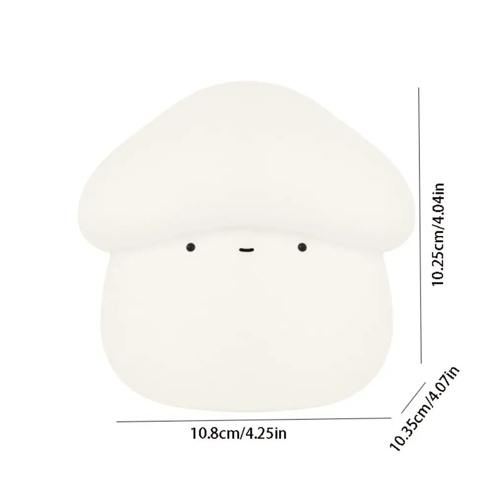 Room Decor Silicone Mushroom Night Lamp Dimmable USB Charging Sleeping Night Lamp Soft Creative LED Bedside Lamp Desktop