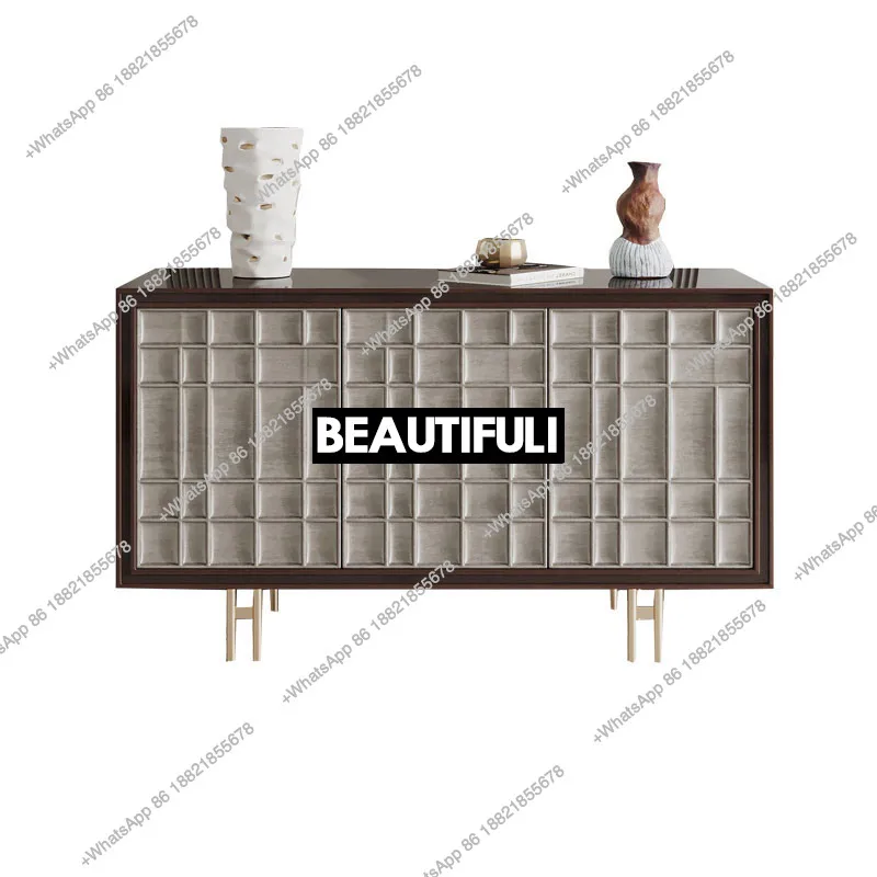 

American light luxury entrance French TV cabinet simple dining side storage living room decorative cabinet