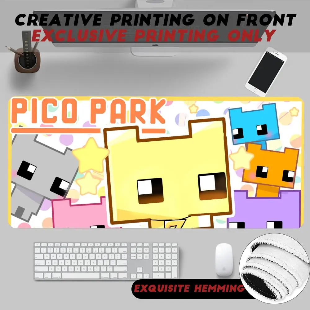 

Mouse Pad Non-Slip Rubber Edge locking mousepads Game play mats Cute casual game PICO PARK for notebook PC computer