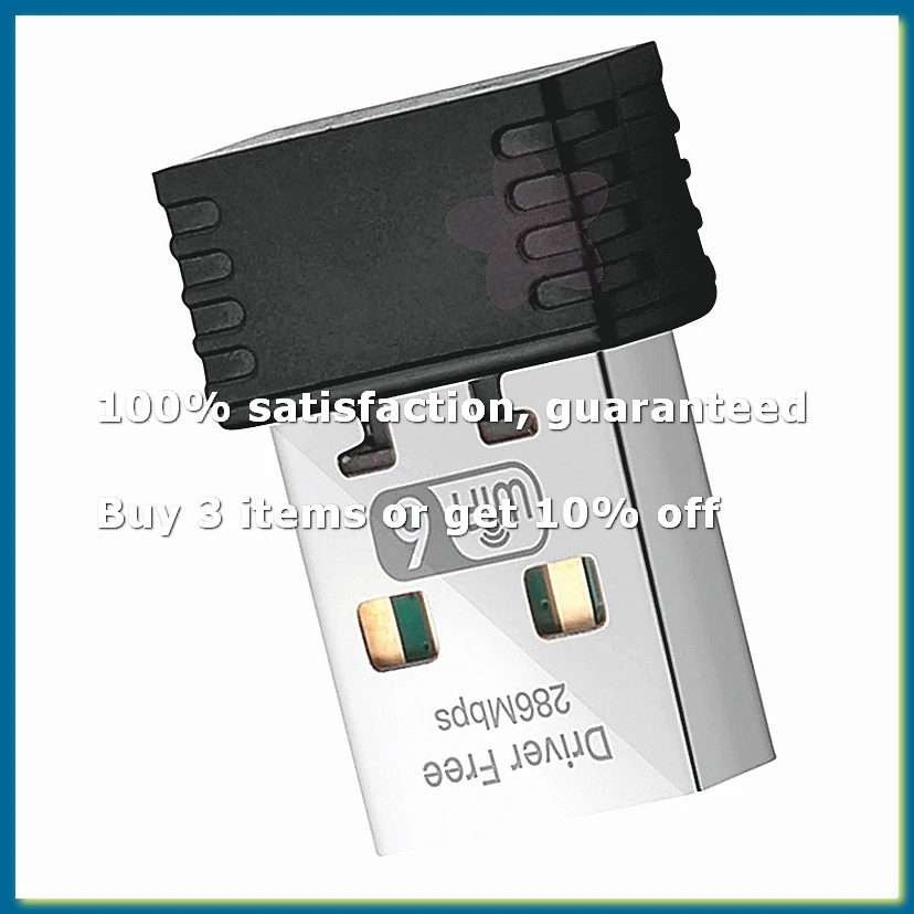 Wireless WiFi 6 Adapter AX286 802.11Ax 2.4GHz Free Driver USB Network Card For Win7/10/11 Computer Mini WiFi Receptor-DT30