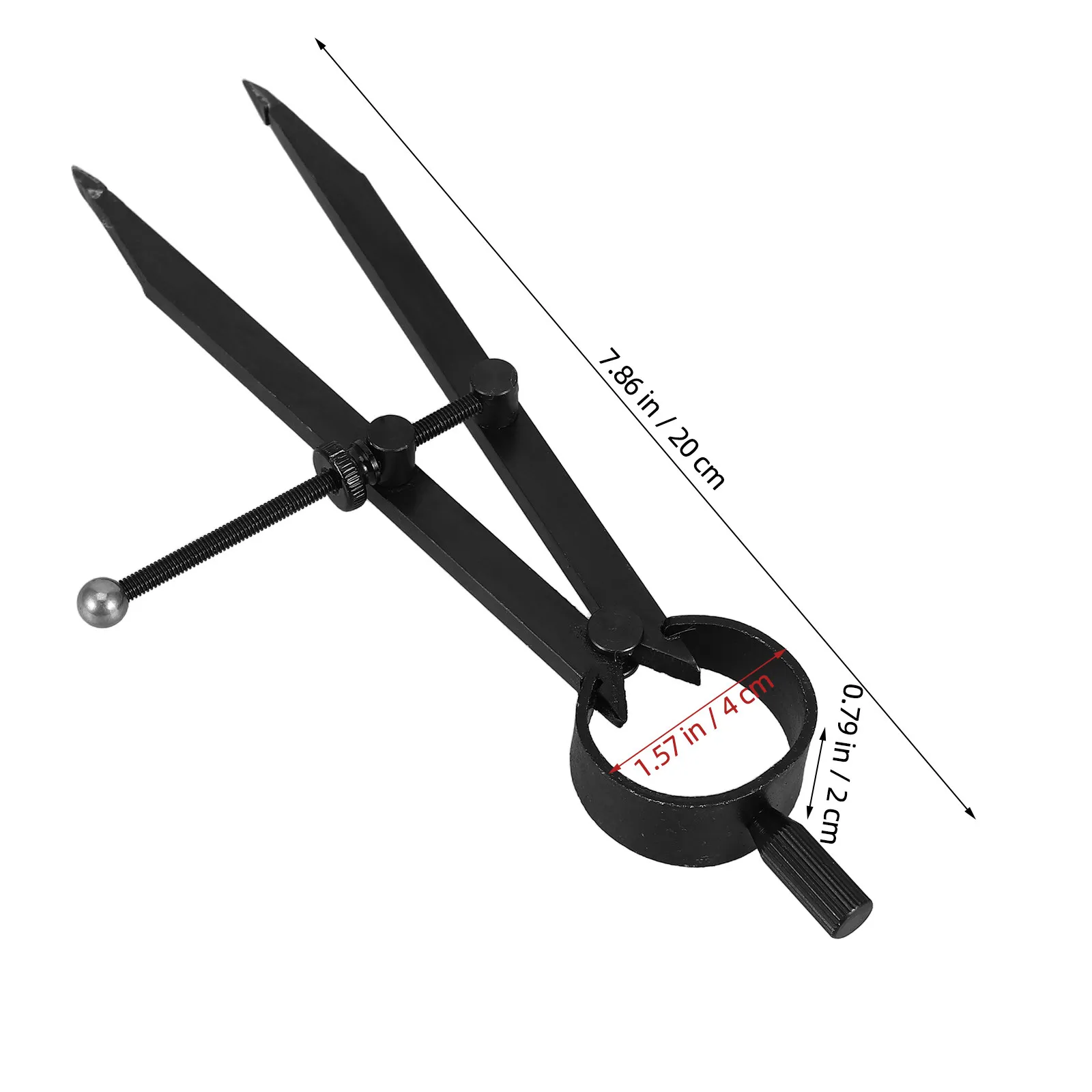 Metalworking Compass Scribe 5.9 Inch Engineering Drawing Circle Marker for Carpentry Wood Metal Stone Geometry