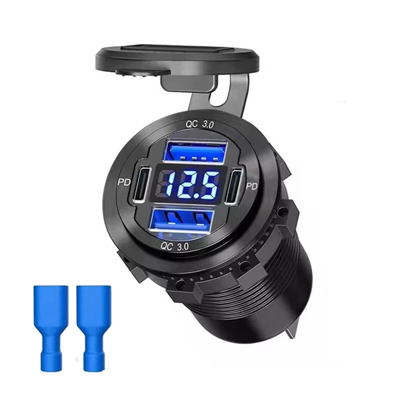 tomada-impermeavel-do-carregador-do-carro-do-usb-com-voltimetro-pd-duplo-qc-adaptador-da-tomada-do-poder-ajuste-para-o-barco-marinho-motocicleta-rv-12v