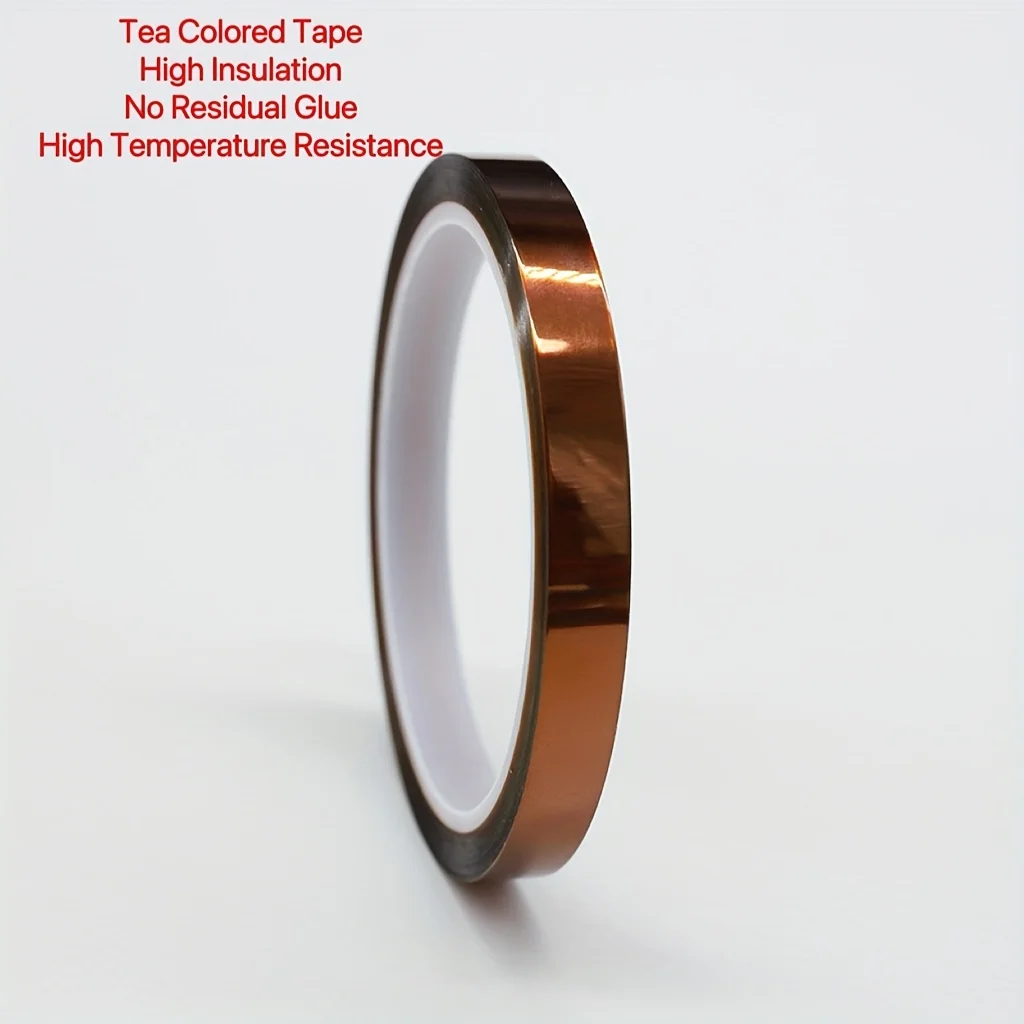 1 Roll Heat Resistant Tape, With 3mm/4mm/5mm/7mm width, 33 Meters long. suitable for electronic switches, etc