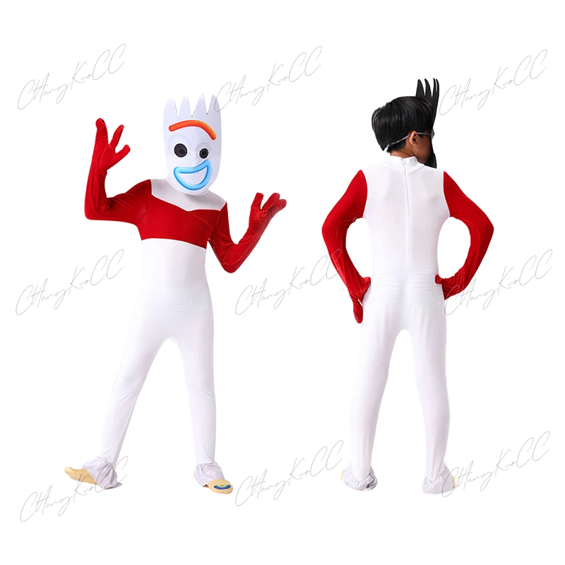 Story Fogg Forky Jumpsuits Anime Cosplay Costume Kids Adult Toy Halloween Party Children Festival Role Play Performance