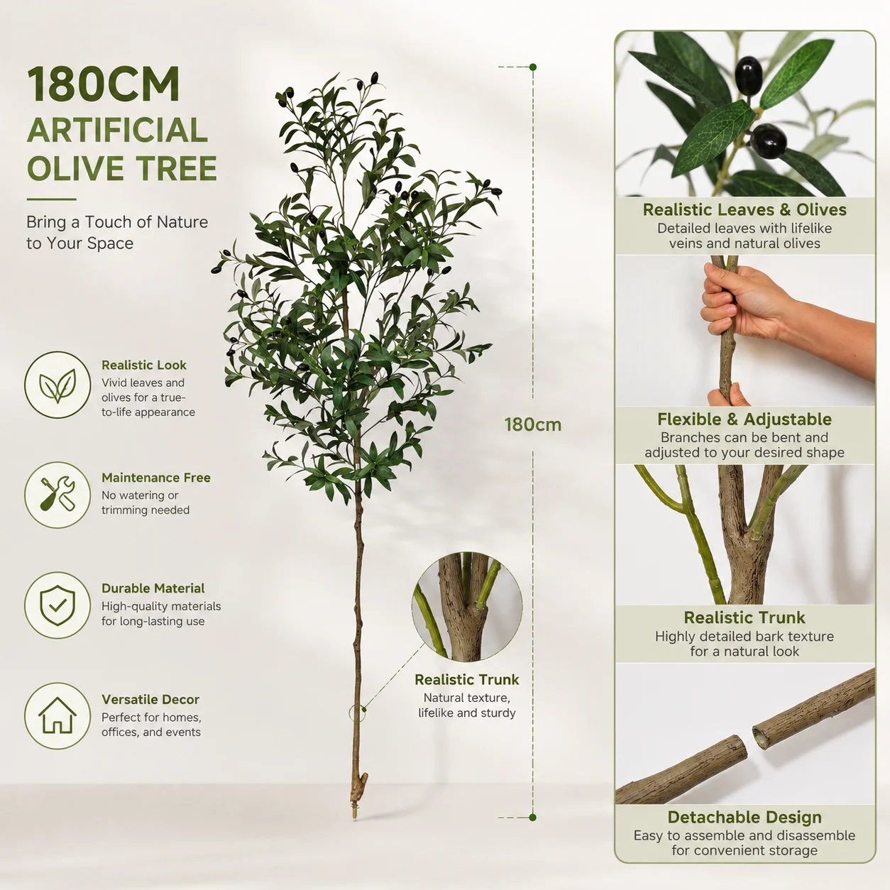 Albero di Ulivo Artificiale 12 - Ficus Lyrata Tree recensione e prezzo