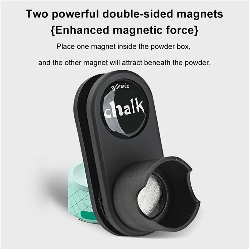T22C Billiards Eraser Sleeve With Magnetic Design, Billiards Chalk Clip, Strong Magnetic Silent Chalk Clip, Billiard Supplies