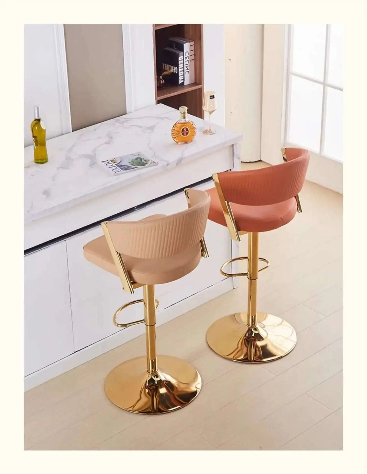 كرسي طويل الساق مقعد مرتفع رفع كرسي جزيرة المنزل مقعد مرتفع ماكينة تسجيل المدفوعات النقدية التجارية مقعد مرتفع استقبال الفندق مقاعد عالية