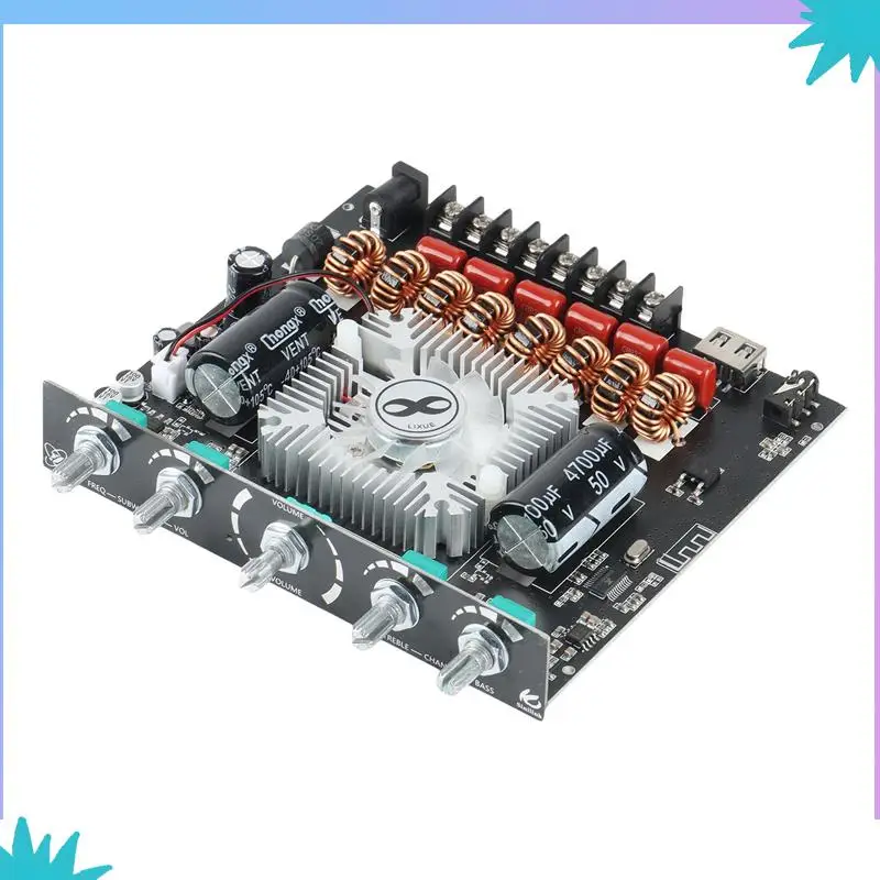 ABZW 2X XY-S350H 2.1 チャンネル TPA3251 Bluetooth パワーアンプボード高低音サブウーファー 220Wx2 + 350W