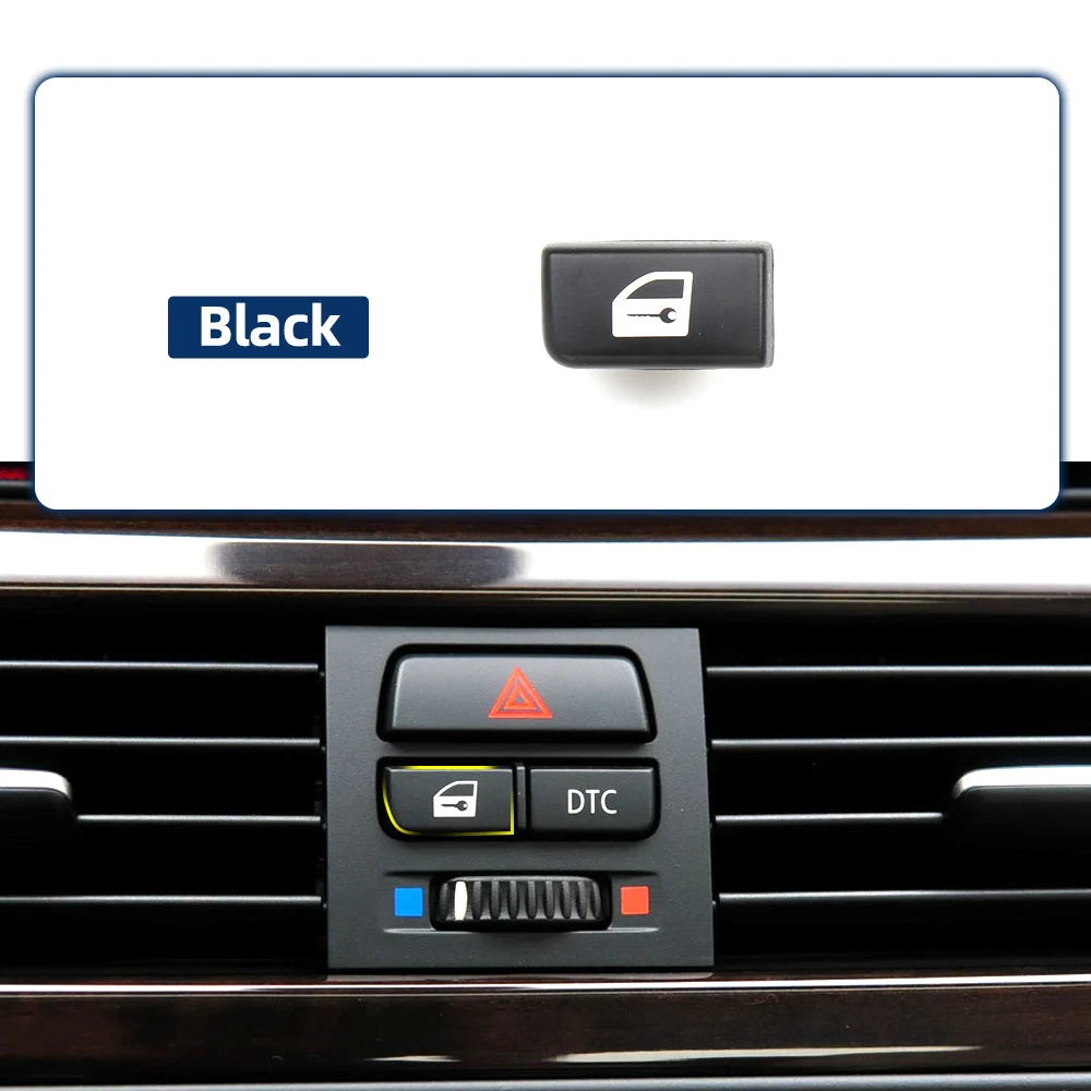 For BMW E90 3 Series Black Car Door Lock Unlock Switch Button Cover Cap 320i 325i 328i 330i 335i 2005-2012 Auto Interior Parts