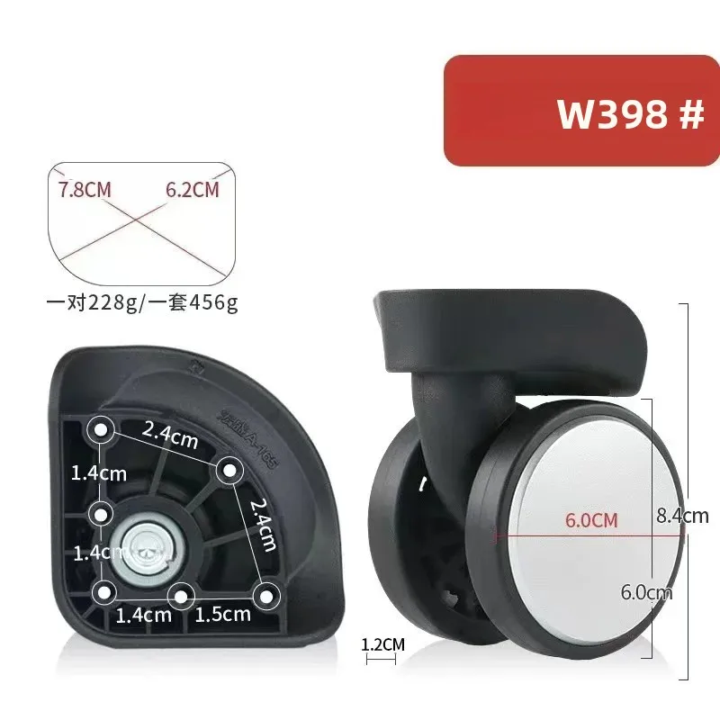 High Abrasion Resistance Luggage Wheel A165/BL-108 Maintenance Suitcase Box Replacement Part W398