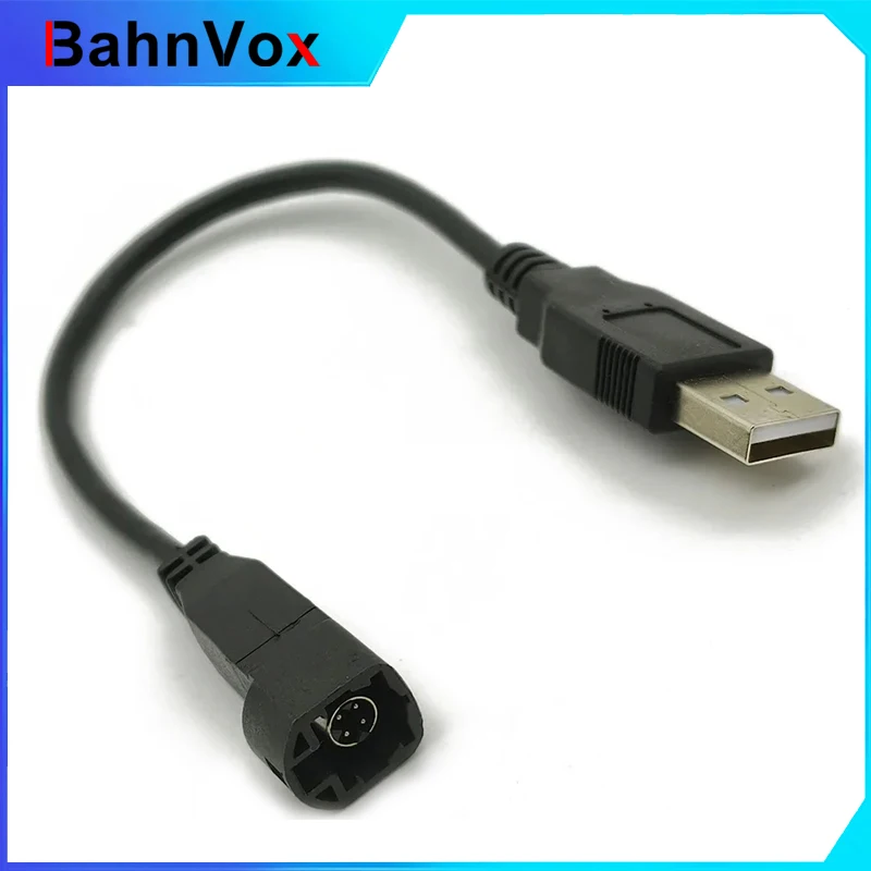 Car Radio Cable wire for VW RCD510 RCD300 CD for Skoda USB Interface PlugTransfer 4Pin Changer Port to Standard USB Port Socket