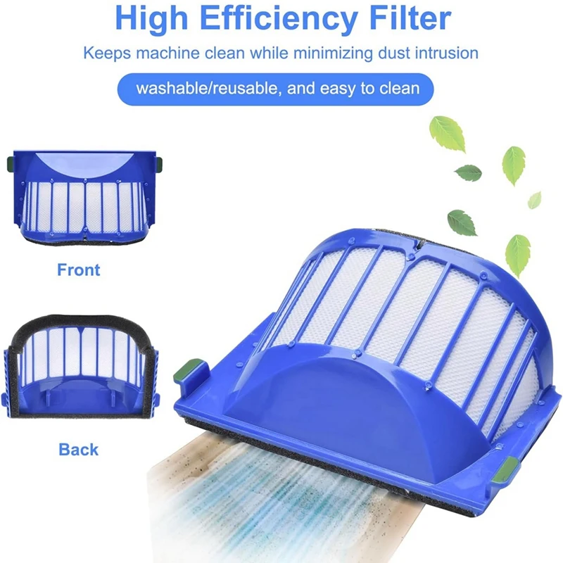 Replacement Parts For Irobot Roomba 600 Series 694 690 600 & 500 Series 595 585 564 Robot Vacuum Cleaner Brush Filters