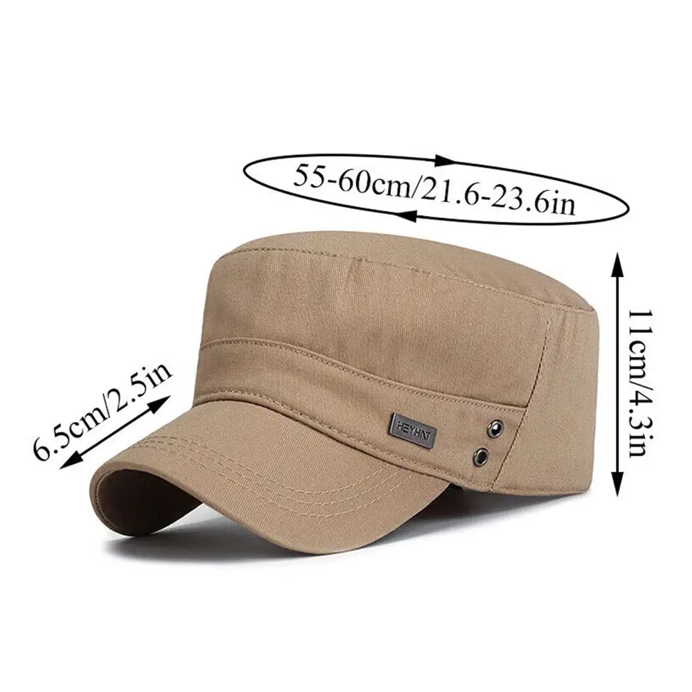 Spring Summer Cotton Adjustable Cadet Hat  Hat Baseball Cap Sun Cap