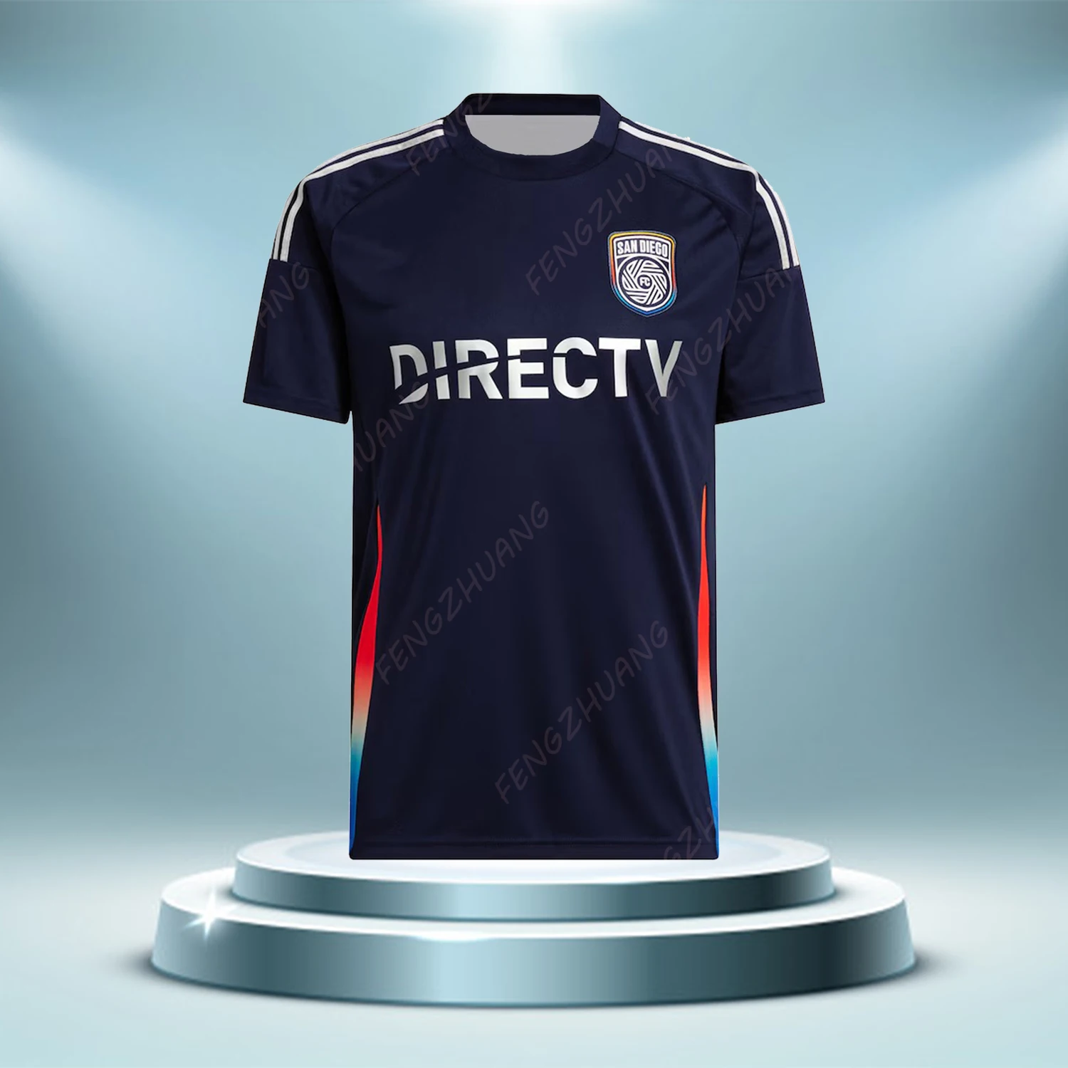 San Diego FC 2025 Maglia da calcio all'aperto che assorbe il sudore ad asciugatura rapida T-shirt estiva classica casual allentata per bambini adulti