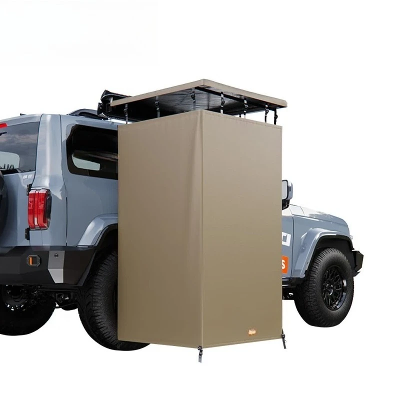 Outdoor car side bath tent car folding shower tent self-driving camping quick open toilet changing room