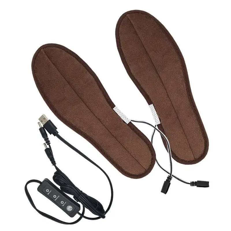 Electric Heating Insoles USB Electric Heated Foot Warmers USB Electric Heating Thermal Insoles For Skiing Hunting Outdoor