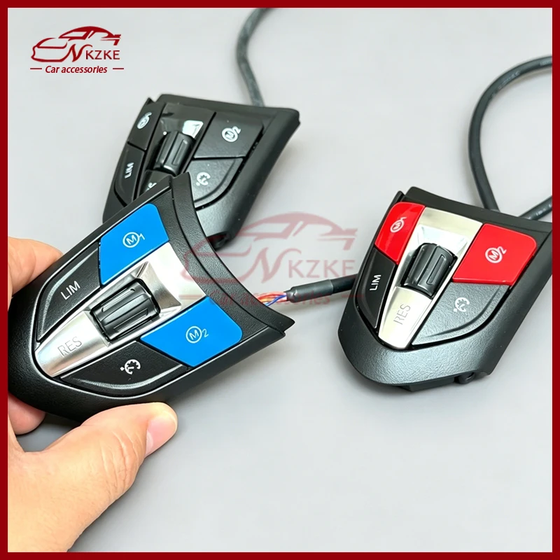 Suitable for BMW F10 F20 F25 F30 F32 F48 steering wheel buttons, black buttons, silver buttons, customizable colors for personal