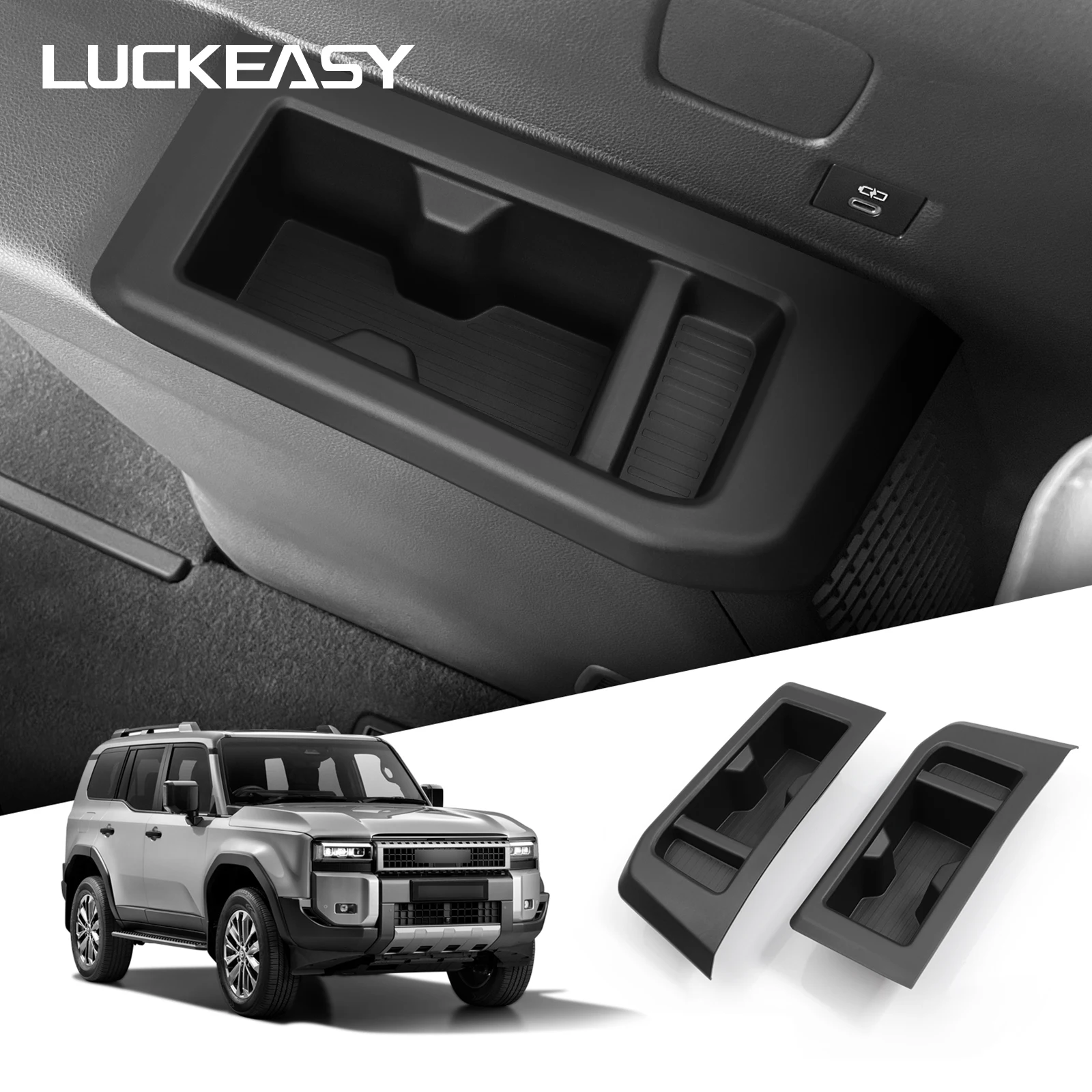 for Toyota Land Cruiser Prado 2024 250 J250 LC250 Water Cup Holder  7seat Third Row Drinks Cup Holder Car Interior Accessories