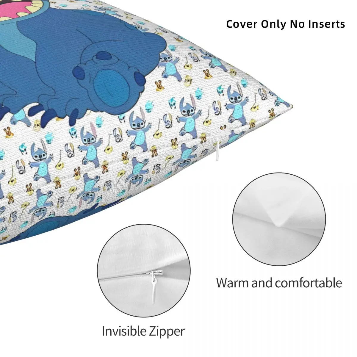 لطيف مضحك غرزة ساحة كيس وسادة وسادة يغطي ديكور مخصص المخدة للمنزل 18" #5