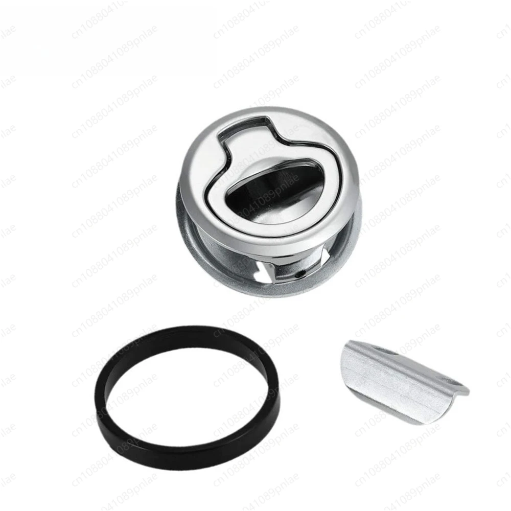 316 Stainless Steel Round Floor Lock Marine Deck Latch Boat Hatch Handle Waterproof Yacht Door Lock Hardware Accessory