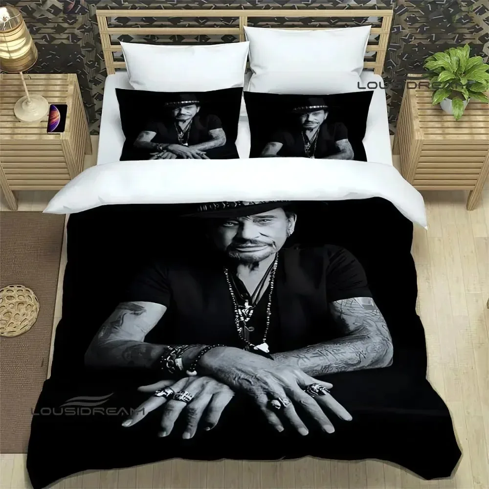 rock star Johnny Hallyday Bedding Set Bedroom Soft Modern Bedspreads Comefortable Kids Duvet Cover Quilt Cover And Pillowcase