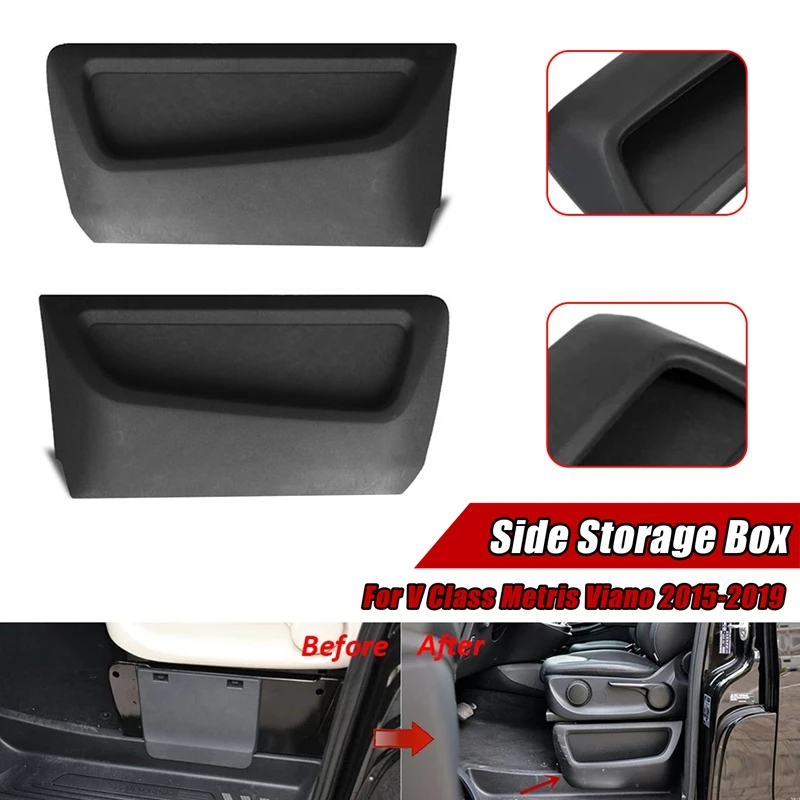 

Car -Seat Gap Side Storage Water Hold Box For Mercedes -BENZ V Class Metris Viano 2015-2019