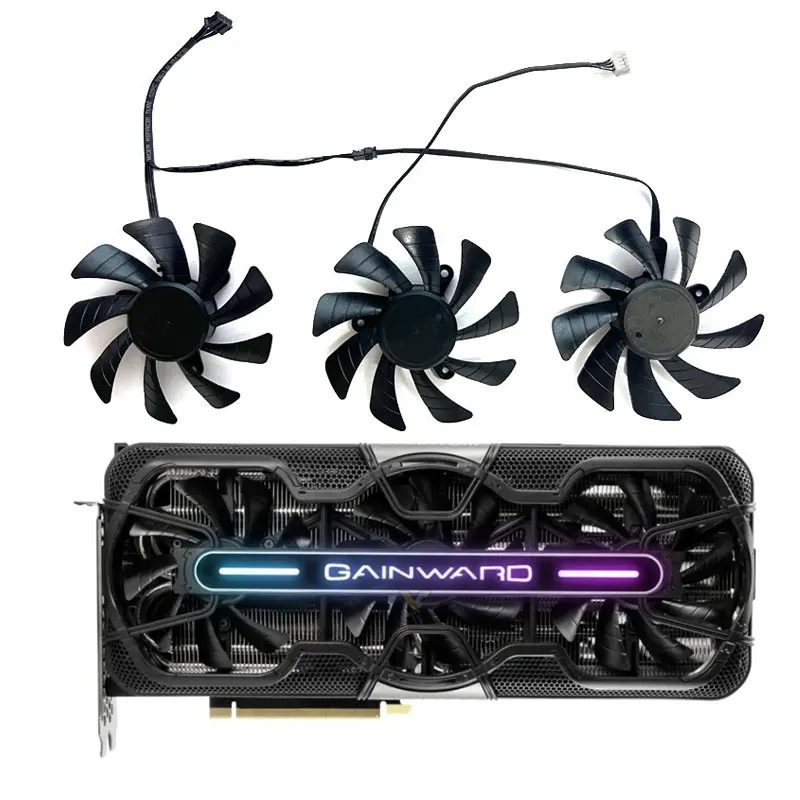 85MM  New GAINWARD GeForce RTX3070 3080 3090 LHR Phantom V1 Graphics Card Replacement Fan TH9215B2H-PFB02