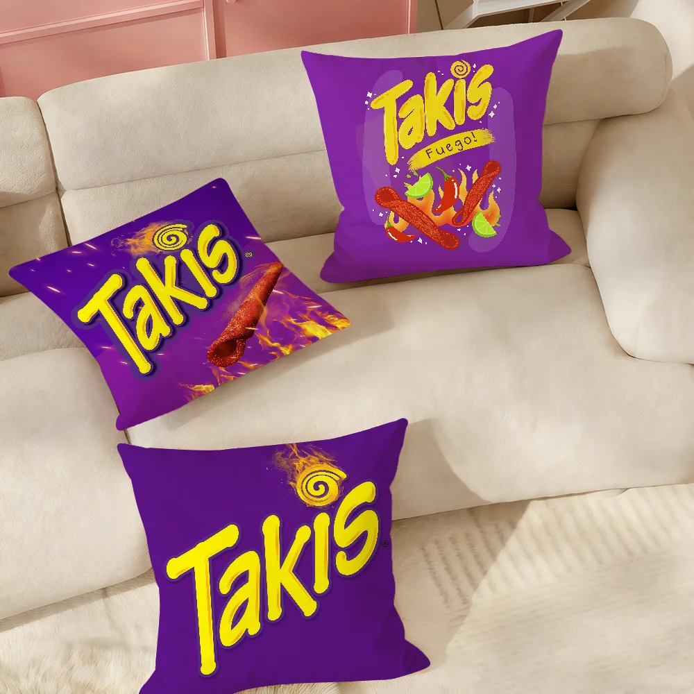 Design T-Takis Pillow Case Suitable For Bedrooms Living Rooms Cars Home Decoration