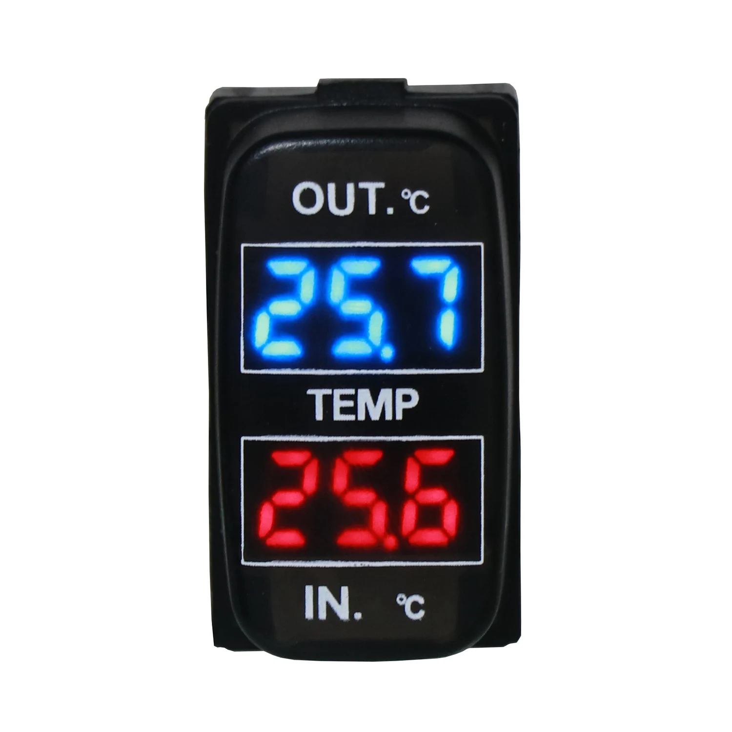 

Plain Dual Temperature Display Inside And Outside The Car Dual Temperature Sensor For Mitsubishi ASX Lancer Outlander Pajero