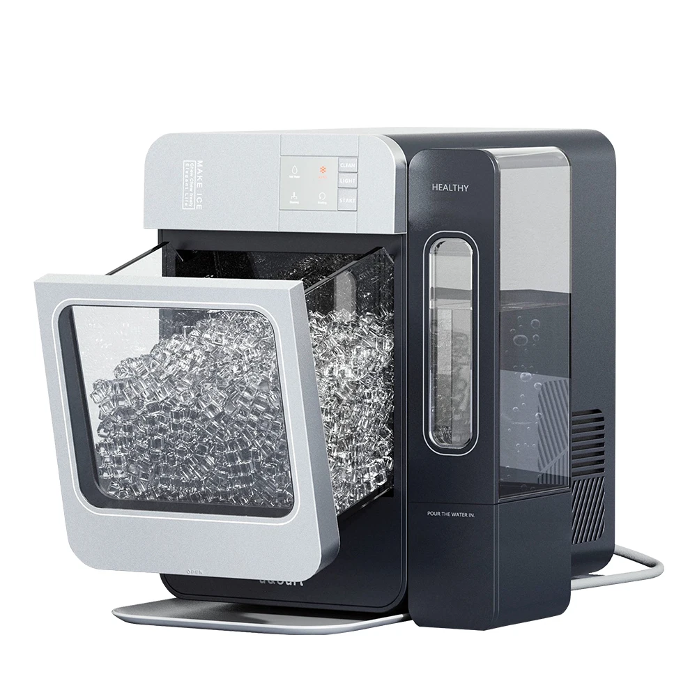 

IC1501 AQUART Household Nugget Ice Maker with Thick Insulation Portable Self Cleaning Pellet Ice Machine Quietly