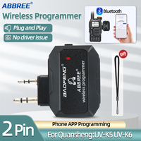 ABBREE Bluetooth Wireless Programmer Phone APP Programming for Baofeng Walkie Talkie UV-5R BF-888S UV-21 PRO V2 Quansheng UV-K5