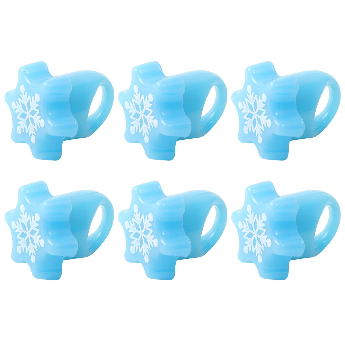 

6 Pcs Glowing Ring Luminous Rings Flashing Finger Party Toy The for Christmas Elder