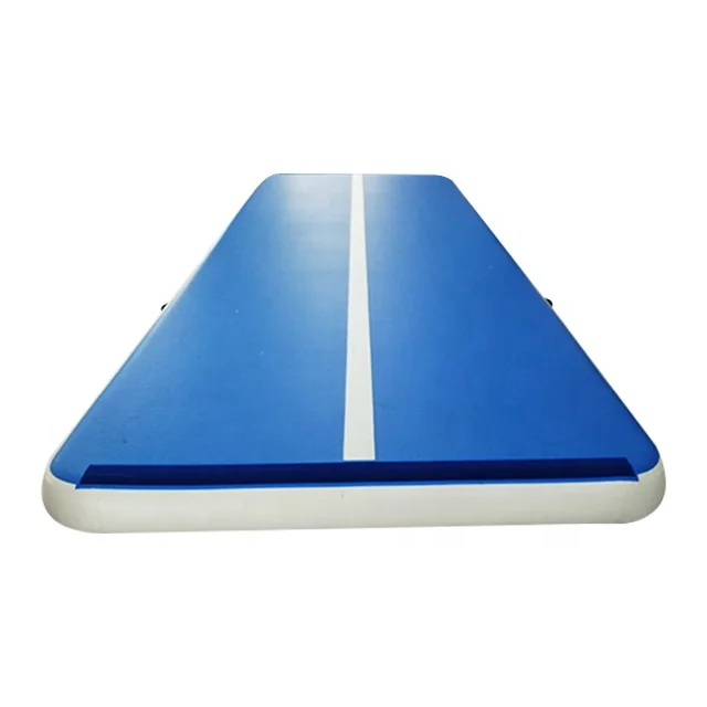 Factory direct sales 10m air cushion track, outdoor mattress, inflatable air cushion track for gymnastics, with air pump bag