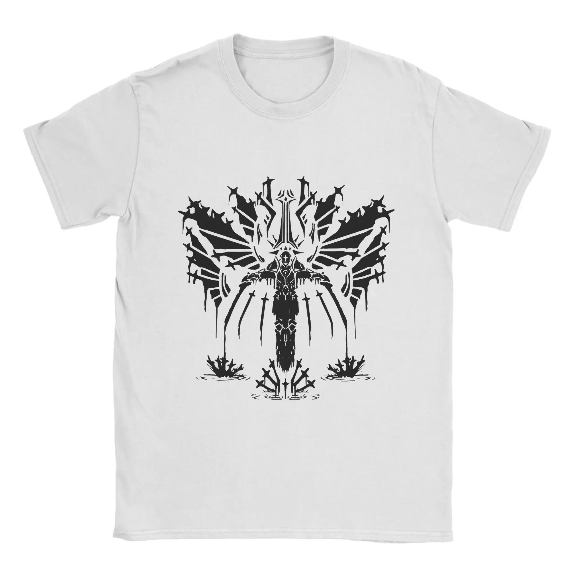 

Game Angelic Sword Graphic Men's Cotton T Shirt Crew Neck Short Sleeve Graphic T-shirt