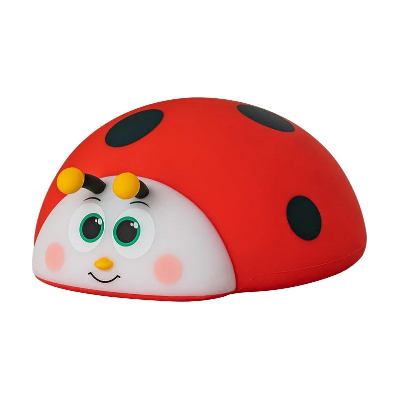 Ladybug Charging Touch Sleep Atmosphere Light Creative Cartoon Silicone Nightlight