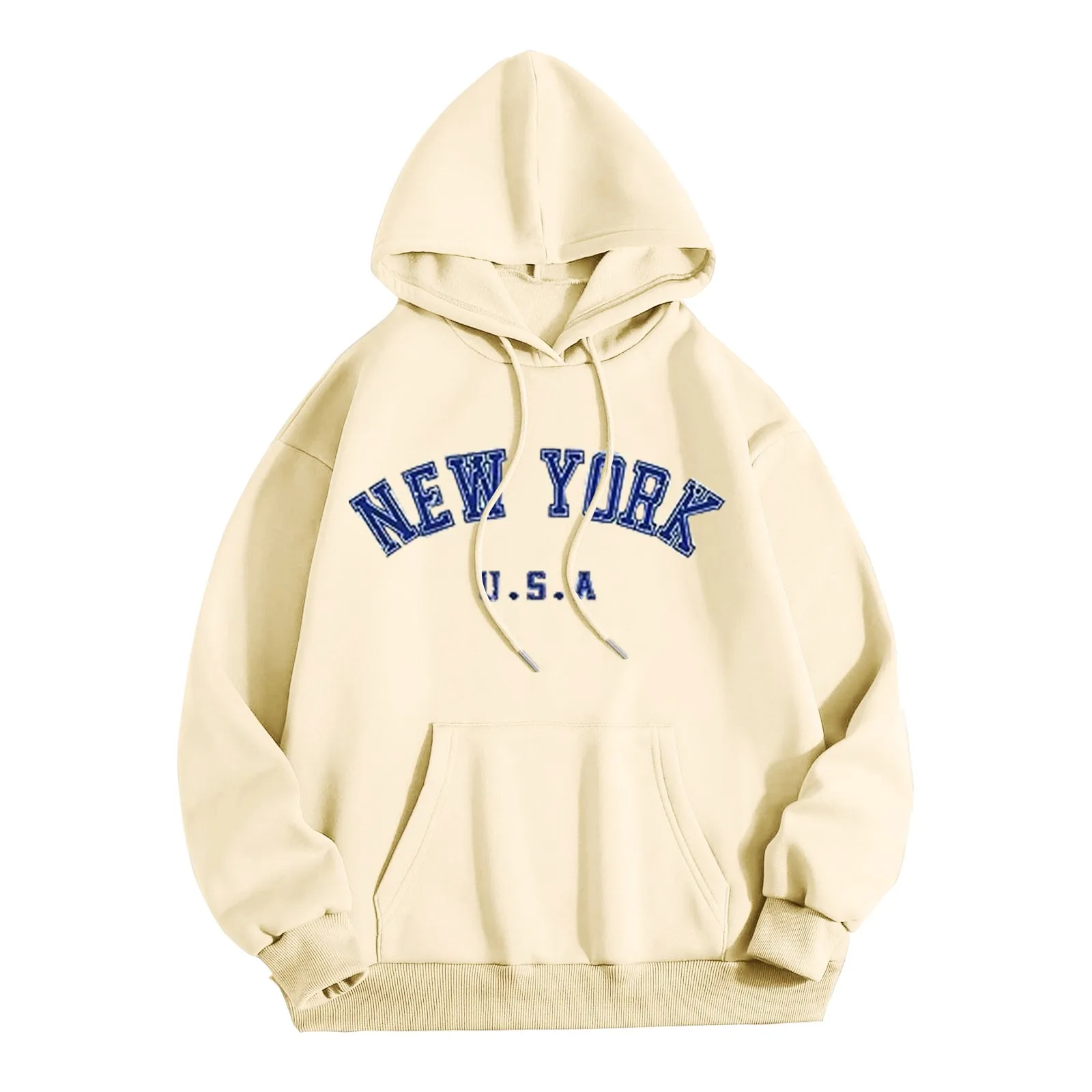 

Find Sweater Women's Hooded Pullover Sweatshirt With Lettering Print Top Long Womens Hoodie