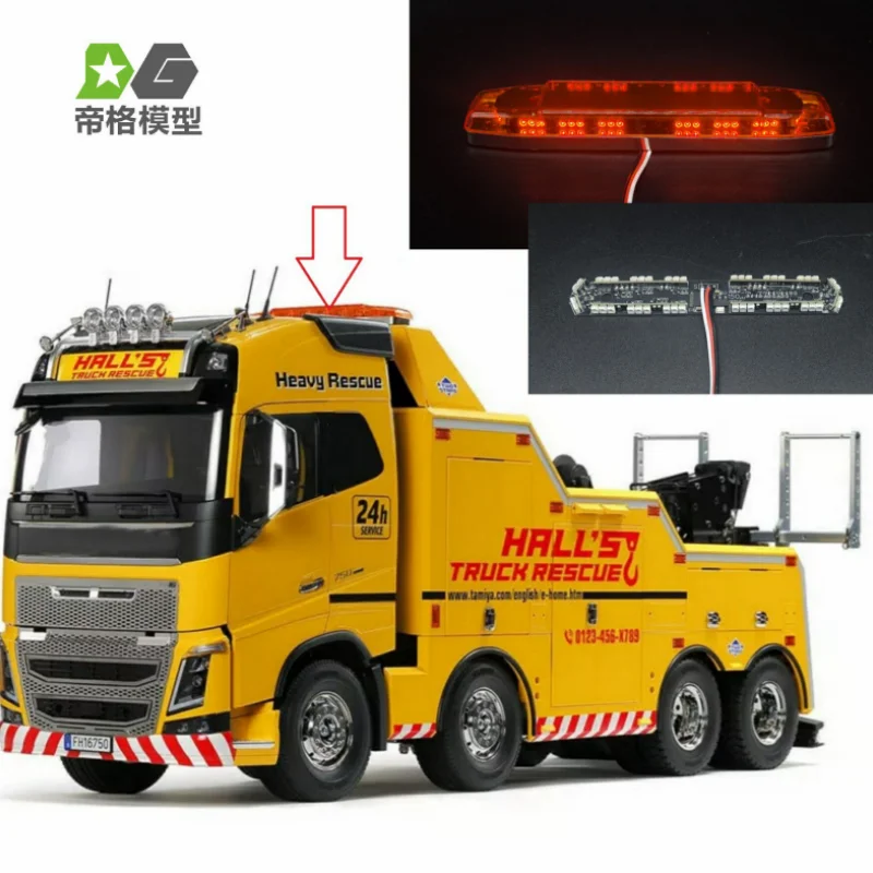 RC 1/14 1 Satz LED-Beleuchtungsset für Baufahrzeuge, passend für Tamiya Hydraulikbagger, Lader, Muldenkipper, für SCANIA MAN DIY-Teile – Detail 2