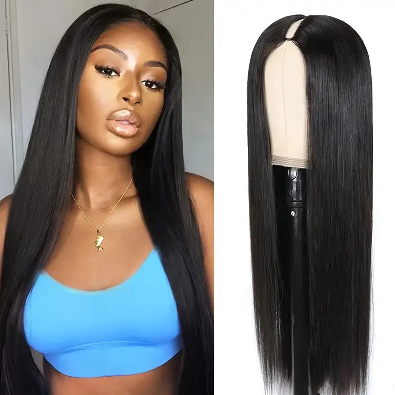 Rosabeauty 13x6 Straight 250 Density Nature Color Lace Front Wig Human Hair 30 40 Inch 13X4 Frontal 5X5 Glueless Wigs For Women