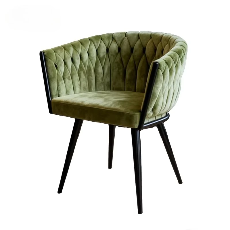 

Upholstered Catering Pink Salon Chair Pink Modern Armchair Makeup Armchair Business Chair Restaurant