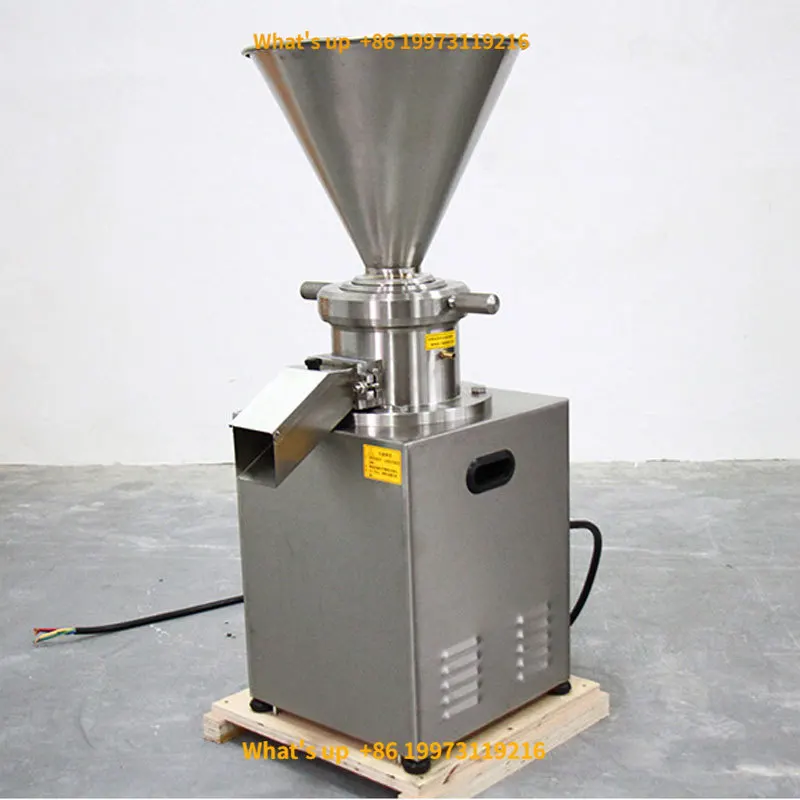 2026 100-500kgs/h Vertical Colloid Mill Commercial Nuts Emulsification Grinding Chocolate Cashew Almond Sesame Peanut Butter