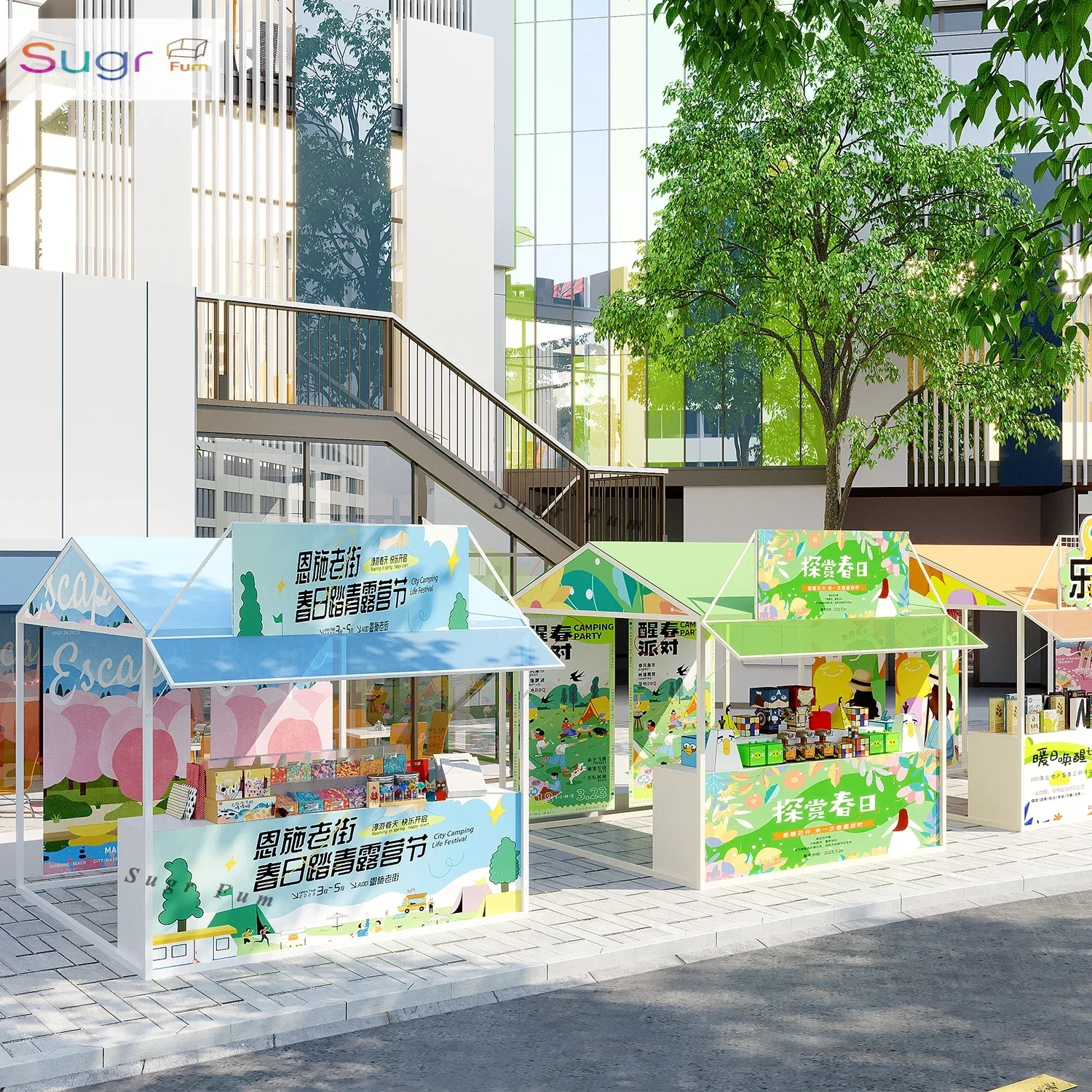 

Spring creative outdoor stall display rack Internet celebrity market stall promotional rack Night market metal stall shelf