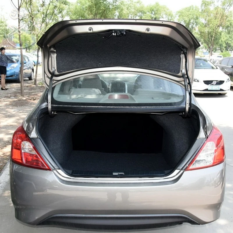 For Nissan SUNNY 2011-2019 Custom Fit Car Trunk Mat All Season Black Cargo Mat 3D Shaped Laser Measured Trunk Liners