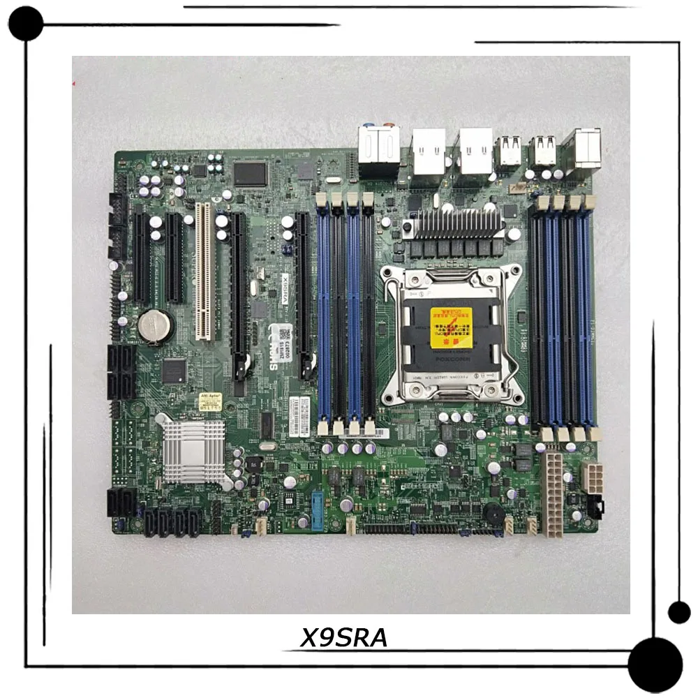 X9SRA For Supermicro Workstation ATX Motherboard LGA 2011 C602 E5-2600/1600 V2 DDR3 PCI-E3.0 High Quality Fully Tested Fast Ship