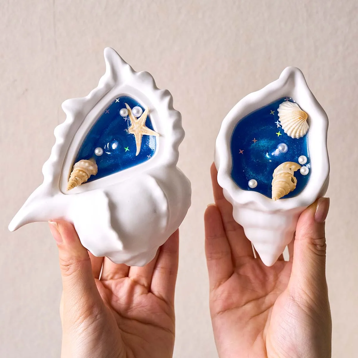 Conch Flowerpot Silicone Mold DIY Handmade Candle Jar Aromatherapy Gypsum Molds Concrete Resin Storage Box Crafts Making Home De
